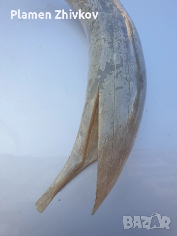 птица от естествен рог - жерав, снимка 7 - Антикварни и старинни предмети - 52522287