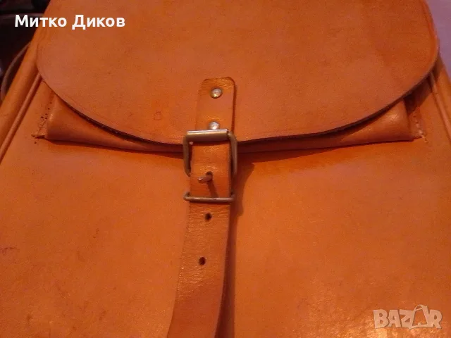 Чанта естествена дебела кожа тип командирска 35х24х7см отлична, снимка 3 - Чанти - 56181887