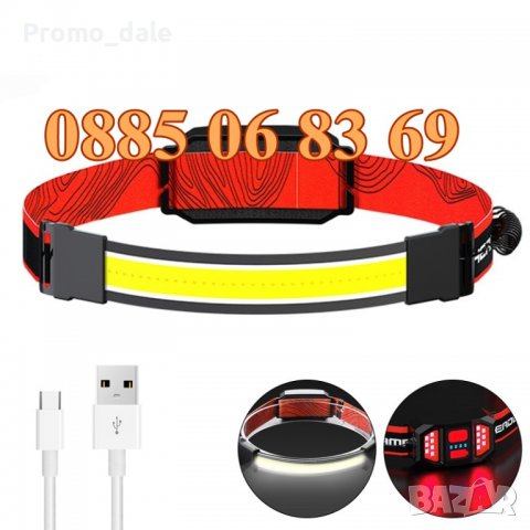 LED акумулаторен челник за глава, фенер за глава, USB зареждане, SOFT 3D, снимка 2 - Къмпинг осветление - 39828052