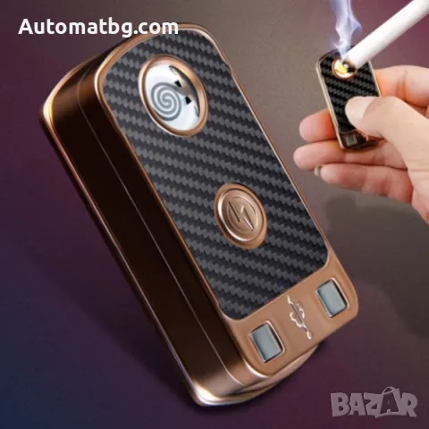 Комплект пепелник със запалка за кола Automat, Черен със златисто, снимка 7 - Аксесоари и консумативи - 48693345