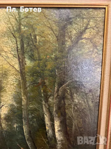 Стара маслена картина, снимка 4 - Картини - 48293098