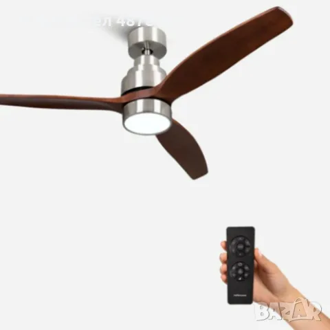Таванен вентилатор с LED светлина -  Brizy Bright Ceiling Fan