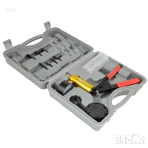 РЪЧНА ВАКУУМНА ПОМПА, КОМПЛЕКТ ЗА ОБЕЗВЪЗДУШАВАНЕ НА СПИРАЧКИ