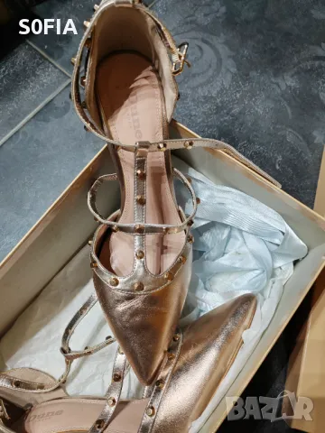 Dune 38 розово злато каишки 