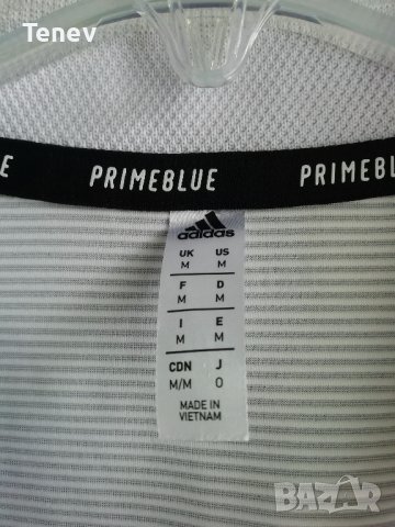 Adidas Primeblue оригинална фланелка тениска M, снимка 5 - Тениски - 36678859