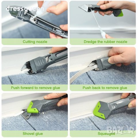 3261 Шпакли, предназначени за премахване и нанасяне на силикон, снимка 9 - Други инструменти - 34503620