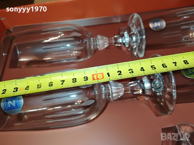 КРИСТАЛНИ ЧАШИ ВИСОКИ-MADE IN GERMANY 2901231843, снимка 9 - Антикварни и старинни предмети - 39478507