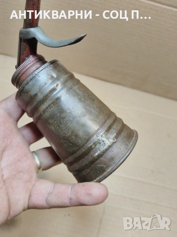 Соц Стара Метална Масльонка За Машини Техника. НОМЕР 983., снимка 6 - Антикварни и старинни предмети - 53940424