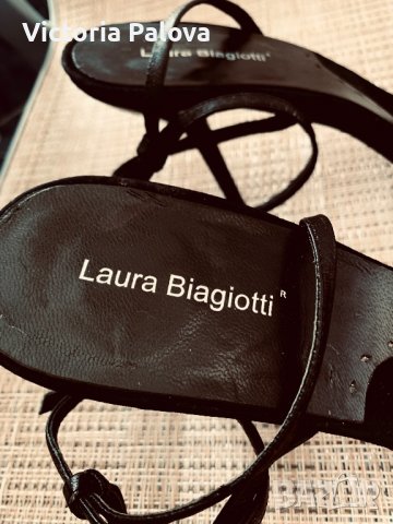 Скъпи дизайнерски сандали LAURA BIAGIOTTI оригинал, снимка 3 - Сандали - 37311384