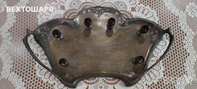 Старинен Посребрен Немски Сервиз WMF, снимка 4 - Антикварни и старинни предмети - 38470978