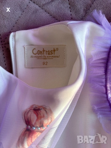 Rокля Contrast, снимка 3 - Бебешки рокли - 53204496