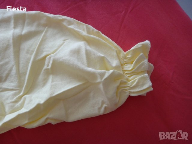 Нова дълга нощница 100% памук в жълто с дълъг ръкав, снимка 4 - Нощници - 39038193