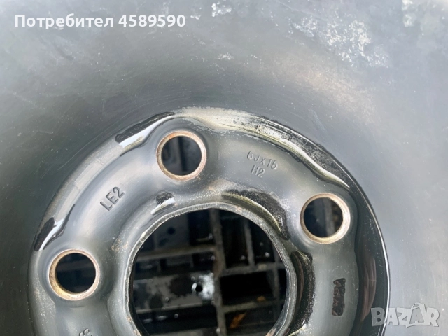 4бр.Оригинални железни джанти 15цола 5x100 + ГУМИ 195/55/15 за Vw,Audi,Skoda,Seat, снимка 14 - Гуми и джанти - 51809093