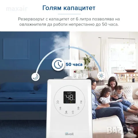 Ултразвуков смарт овлажнител за въздух Levoit LV600S*Безплатна доставка*Гаранция 2 години, снимка 4 - Овлажнители и пречистватели за въздух - 48176349