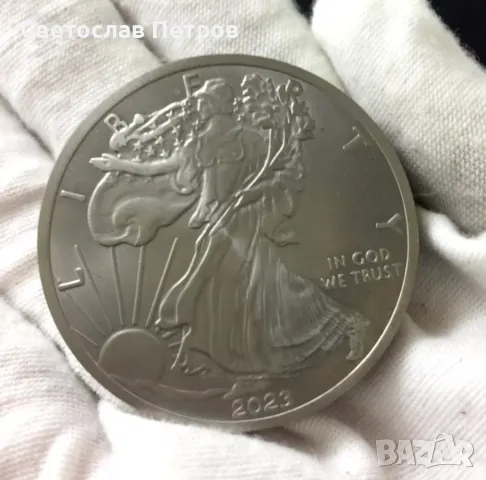 Монета EAGLE LIBERTY, титан 31,1гр., снимка 3 - Нумизматика и бонистика - 49934763