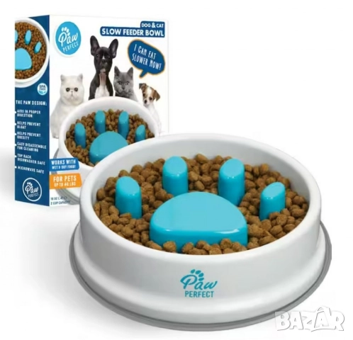 Купа за бавно хранене на лакоми домашни любимци 