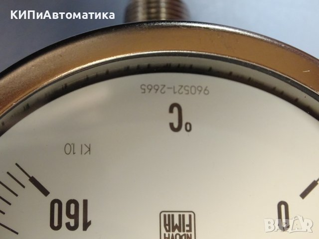  термометър биметален неръждаем Nuova Fima 0/+160°C, L-150mm, ф130mm, снимка 4 - Резервни части за машини - 37083223