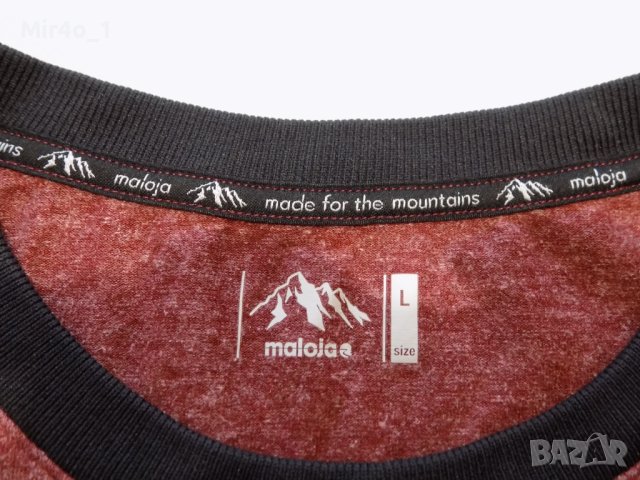 блуза maloja фанела тениска горнище мъжка планина туризъм оригинална L, снимка 5 - Блузи - 42797810