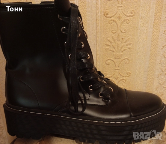 Нови Дамски Високи Кожени Боти 40, снимка 15 - Дамски боти - 52923235