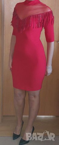 Официална нова червена рокля Fervente , снимка 3 - Рокли - 35233101