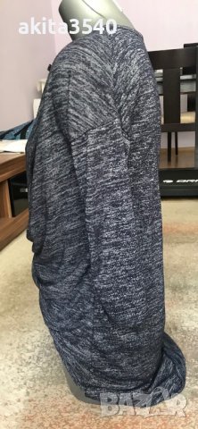 Сива асиметрична блуза, снимка 8 - Блузи с дълъг ръкав и пуловери - 38037205