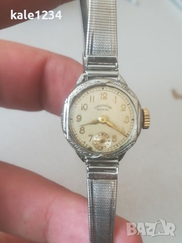 Дамски часовник Chronometre Suisse. DRGM - Germany. Vintage watch. Гривна. Механичен механизъм. , снимка 5 - Гривна - 40602025