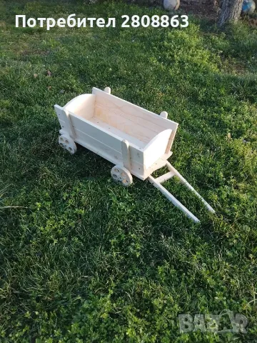 Декоративна каручка, снимка 6 - Декорация за дома - 48921600