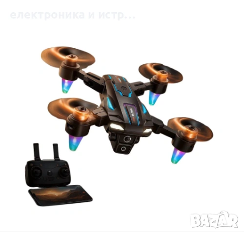 Дрон, Двойна ESC камера, Вграден екран, 8K, До 500 метра , снимка 2 - Дронове и аксесоари - 53041331