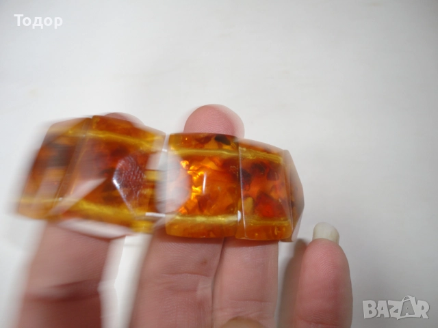 Невероятна гривна от кехлибар 1, снимка 4 - Гривни - 52839255