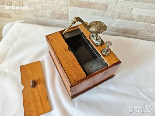 Стара дървена кутия за цигари - Karakuri - Япония - 1900"г., снимка 7 - Антикварни и старинни предмети - 55901025