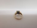 Златен пръстен с авантюрин и циркони , снимка 8
