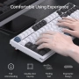 K98SE Механична геймърска клавиатура, 98 клавиша с LED подсветка, 96% QWERTY US подредба, кабелна..., снимка 2