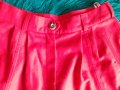 панталон пола дамски плътен зимен червен, мек качествен, снимка 2