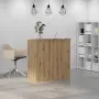 vidaXL Приемно бюро, дъб артизан, 100x50x103,5 см, инженерно дърво, снимка 4
