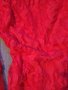 Елегантна червена дантелена рокля , снимка 8