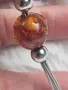 сребърен ланец. кехлибар., снимка 6