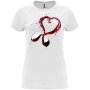 Нова дамска тениска с Вино в бял цвят , снимка 1 - Тениски - 44141999