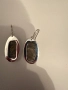 Сребърни обеци с ахат , снимка 4