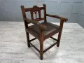 Готически стол масив В004, снимка 1