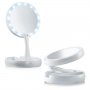 Настолно огледало LED осветление лупа увеличение 10Х грим баня тоалетка гримиране дома жена бюро, снимка 2