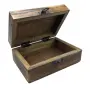 Средна дървена кутия с керамична глазура – 15 × 10 × 6 см, снимка 3