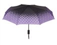 Автоматичен сгъваем чадър за дъжд с черен лилав диамант 29 см, снимка 2
