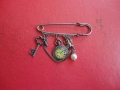Старинна брошка игла 3, снимка 6