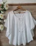 Нова бяла блуза памучна материя винтидж , снимка 1