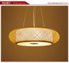 Таванна лампа от ратан естествен бамбук Полилей лампа на въжета