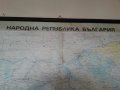Голяма стенна карта на България : "Административна карта на НРБ" от 1981 г.размер 195х128 см.- рядка, снимка 2