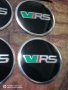 Супер качество хром капачки за вентили и стикер лепенка с емблема ВРС VRS джанта на кола автомобил, снимка 3
