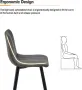 Комплект от 2 бр бар столове, PU кожа C-U-BS-0079GY, снимка 5