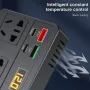Инвертор преобразувател от 12/24 V на 220 V, 200W ,цифров дисплей, 4 x USB, Type C, QC 3.0 30W, изхо, снимка 5