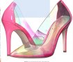Нови Неоново розови обувки на ток, снимка 1 - Дамски обувки на ток - 34417993